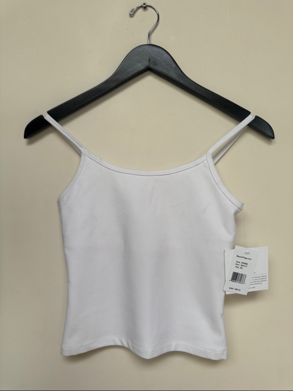 Beyond Yoga Women’s White Spaghetti Strap Tank Top